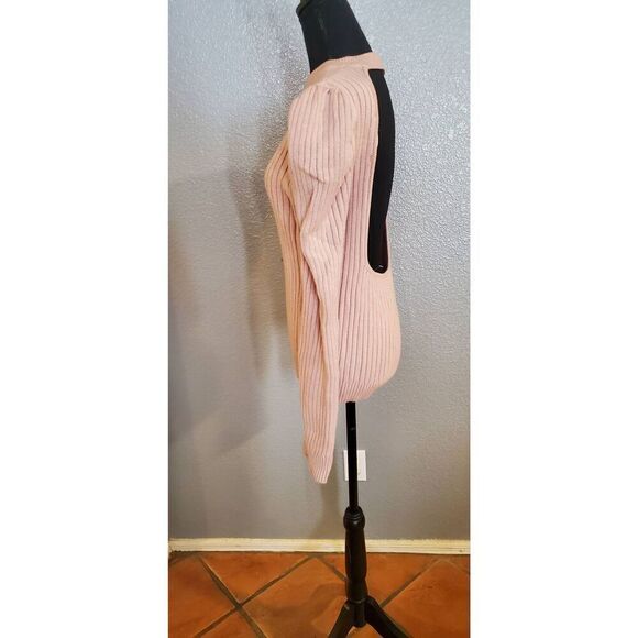 ASTR the Label Back Cut-Out Sweater Rose Pink | Trendy Open-Back Knit Top - Picture 8 of 13